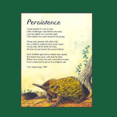 Life in Verse Magnet - Persistence