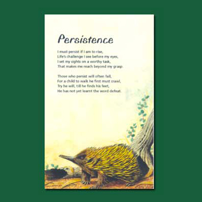 Life in Verse Greeting Card - Persistence