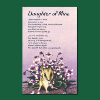 Life in Verse Greeting Card - Daughter of Mine