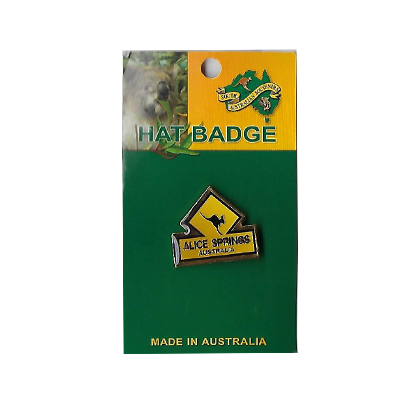 Roadsign Kangaroo Alice Springs - Hat Pin